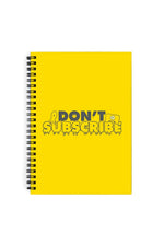 Calvin and Pat: Don't Subscribe Yellow Notebook