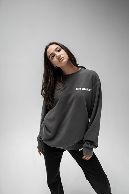 Bitchee™ Grey Crewneck