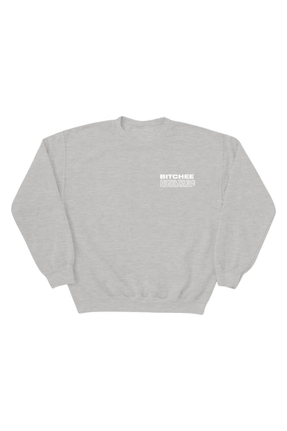 Bitchee Winter Grey Crewneck