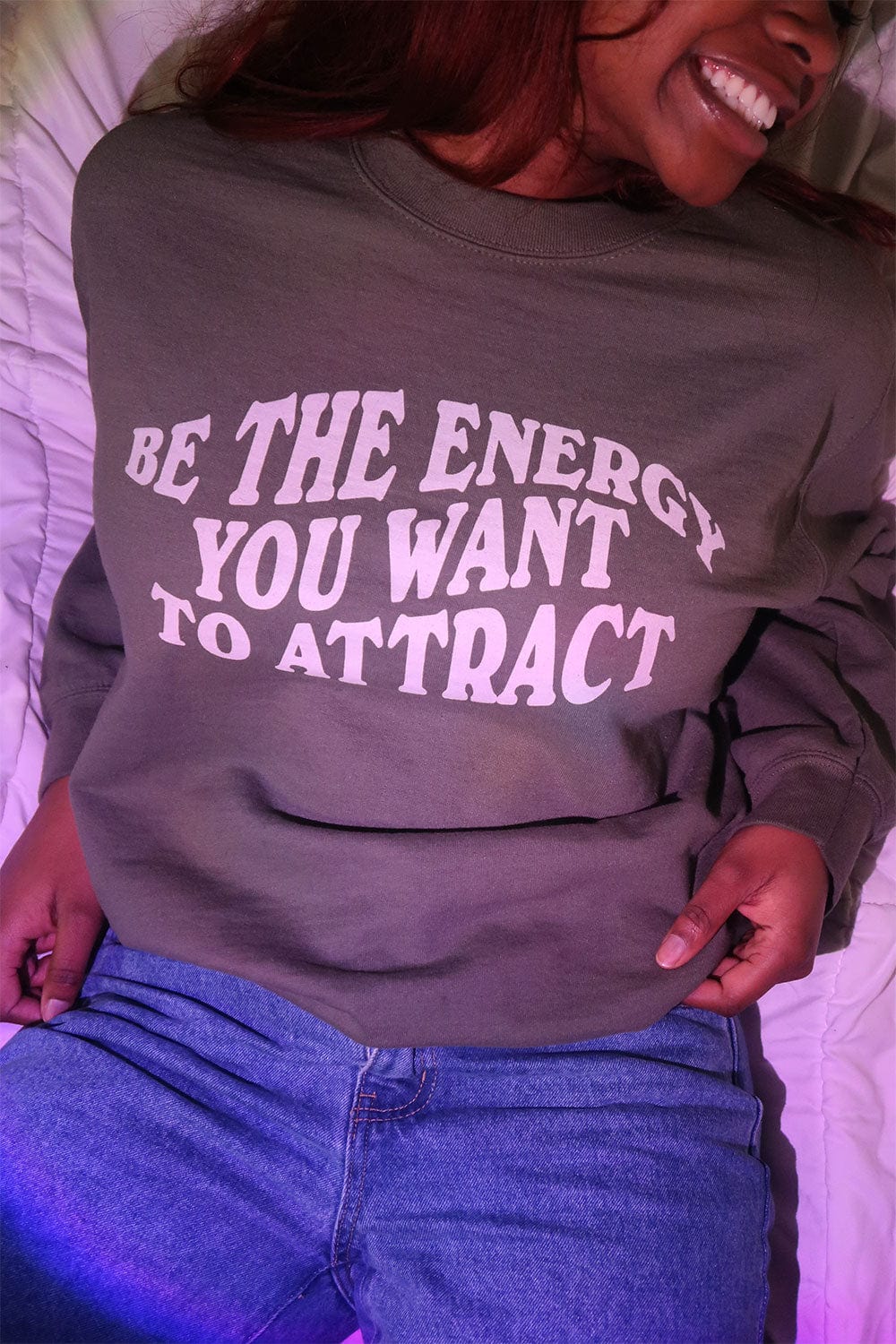 Deb Smikle: Be the Energy Green Crewneck