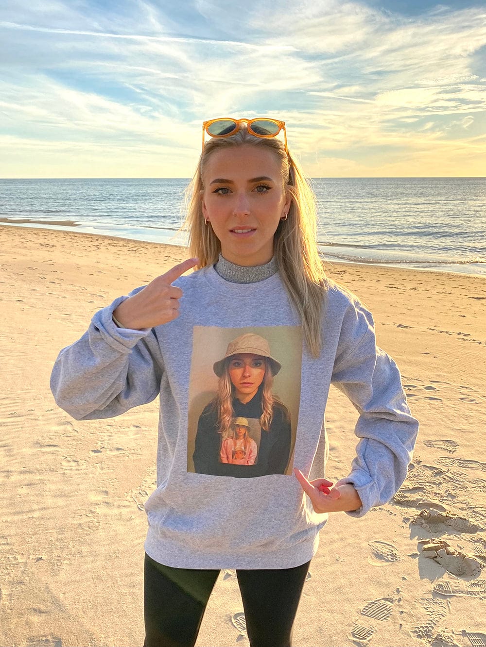 Emily Zugay: Inception Grey Crewneck