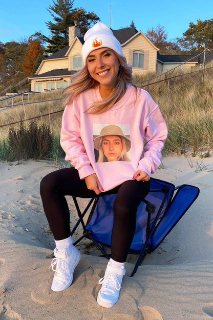 Emily Zugay: Selfie Pink Crewneck