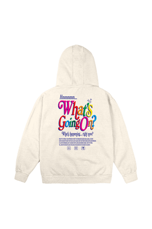 
                  
                    Beth Anne Brice: What's Going On? Ivory Hoodie
                  
                