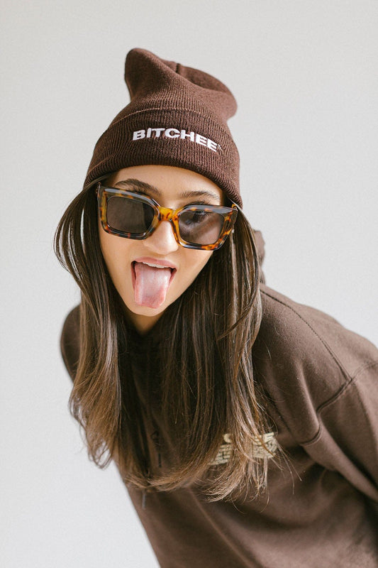 Bitchee: Signature Brown Beanie