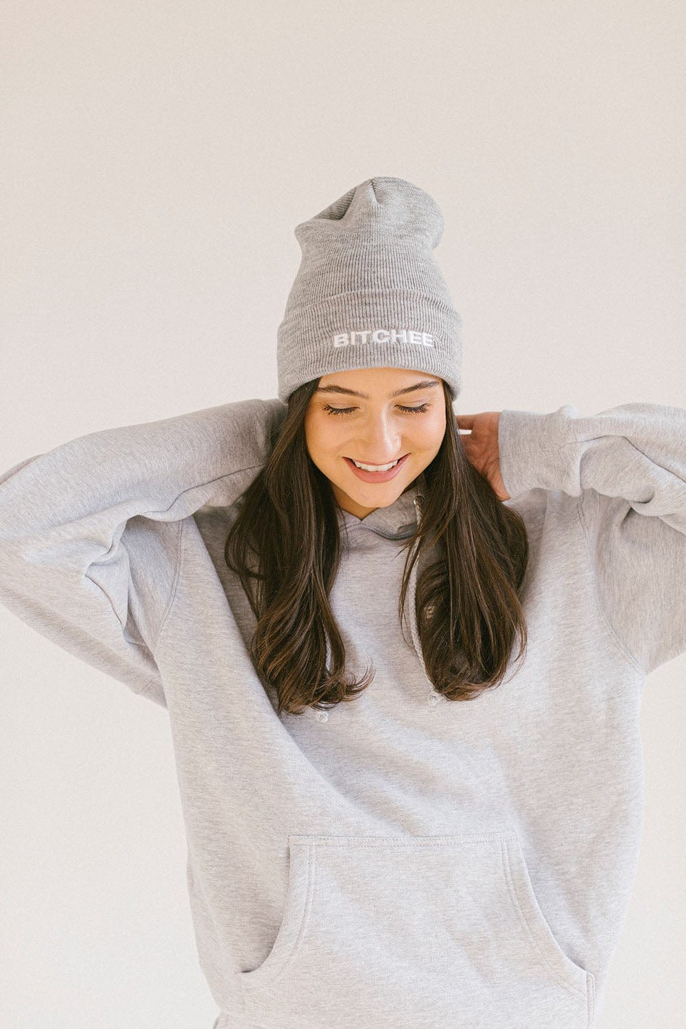 Bitchee: Signature Grey Beanie