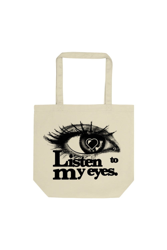 Calle Y Poche: Listen To My Eyes Black Label Tote Bag