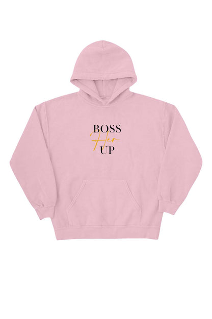 Charmaine Bey: Boss Her Up Pink Hoodie