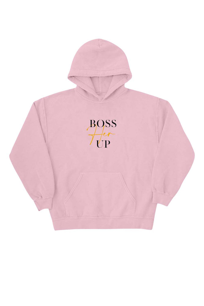 Charmaine Bey: Boss Her Up Pink Hoodie