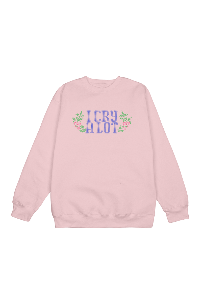 Kois Kloset I Speak Fluent French Pullover Sweatshirt (Pink)