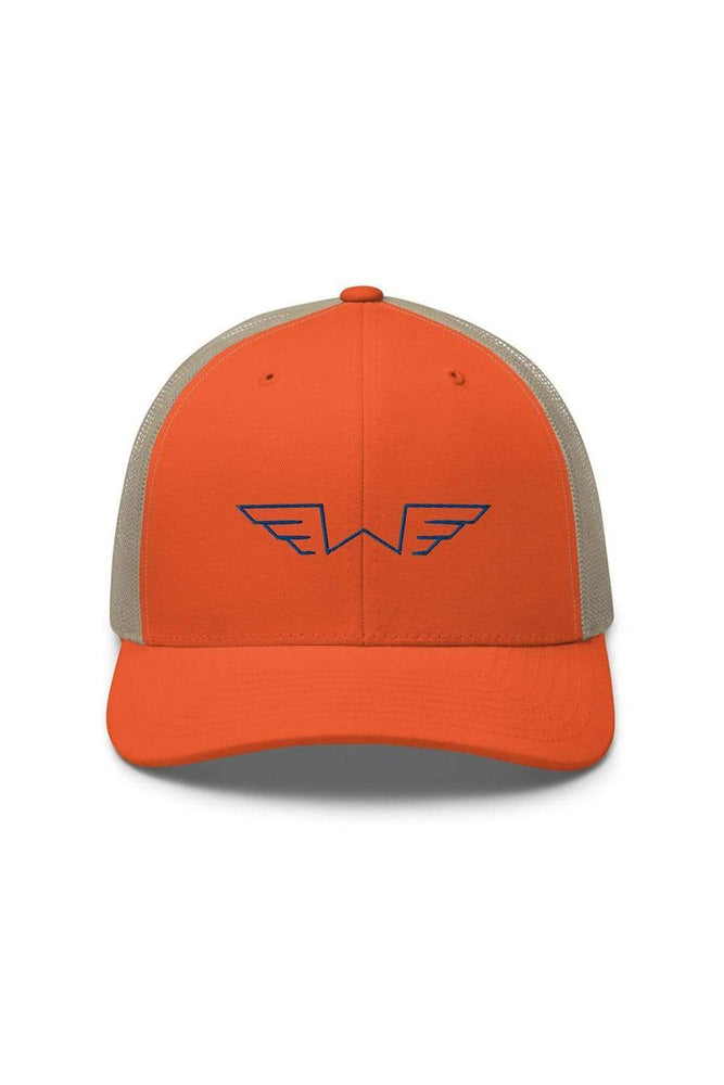 Derek Wingo: Wings Orange Trucker Hat