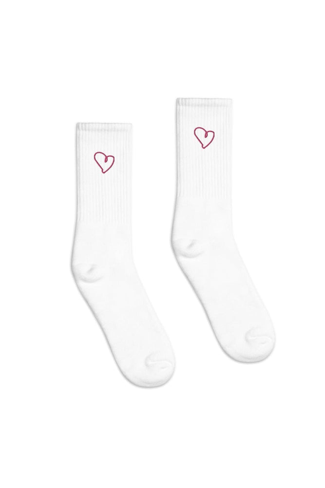 Emily Zugay: Heart White Socks