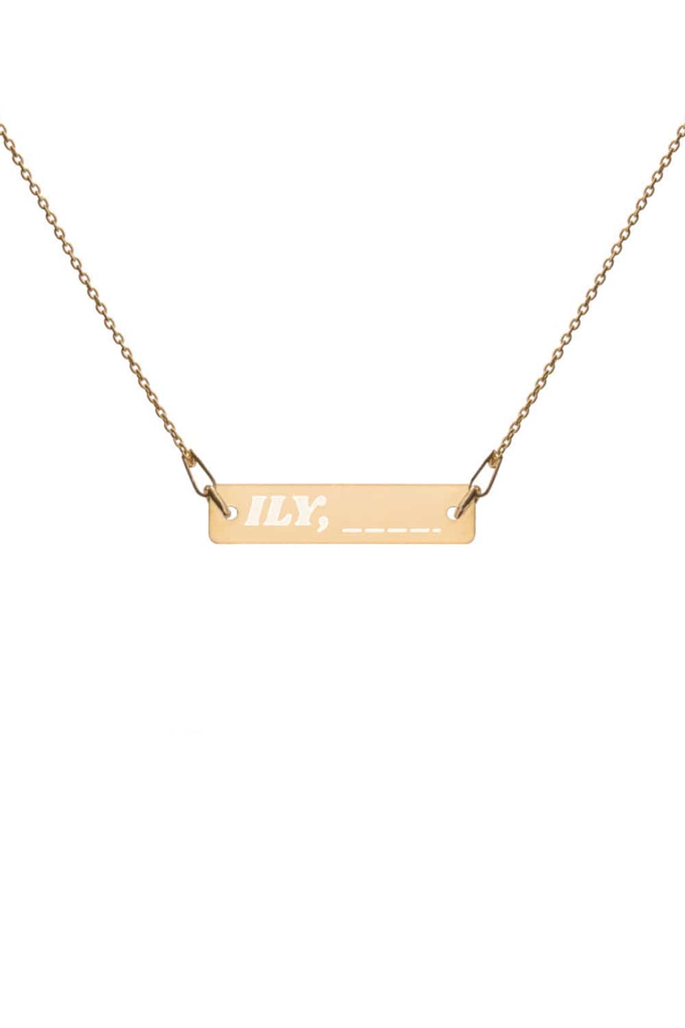 Fanjoy: ILY Customizable Gold Necklace