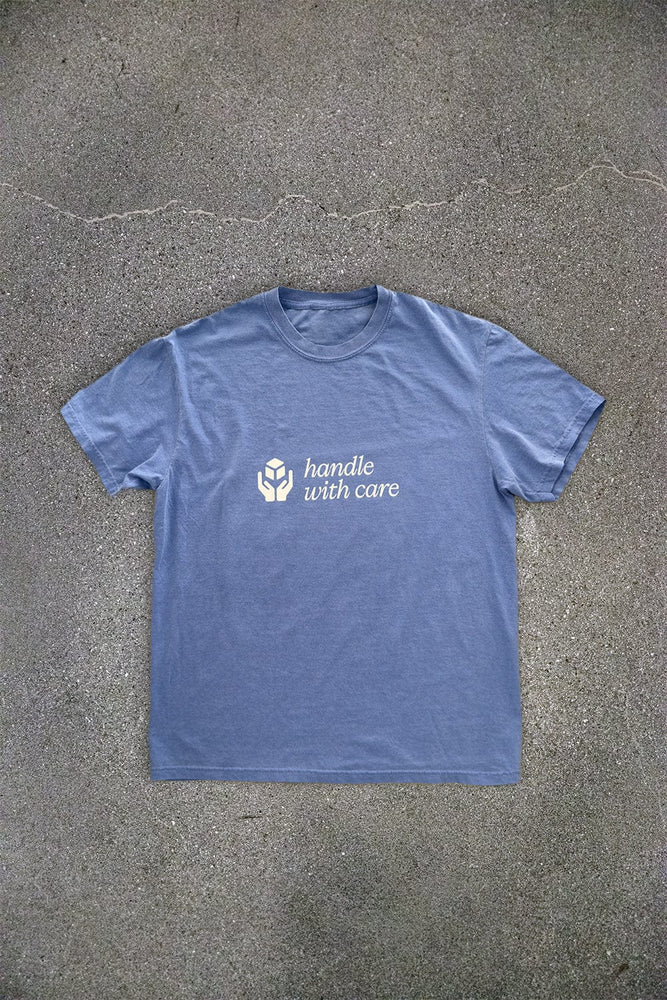 Fanjoy: Handle With Care Blue Shirt