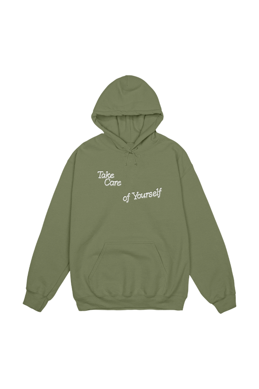 Fanjoy: TCOY Embroidered Olive Hoodie