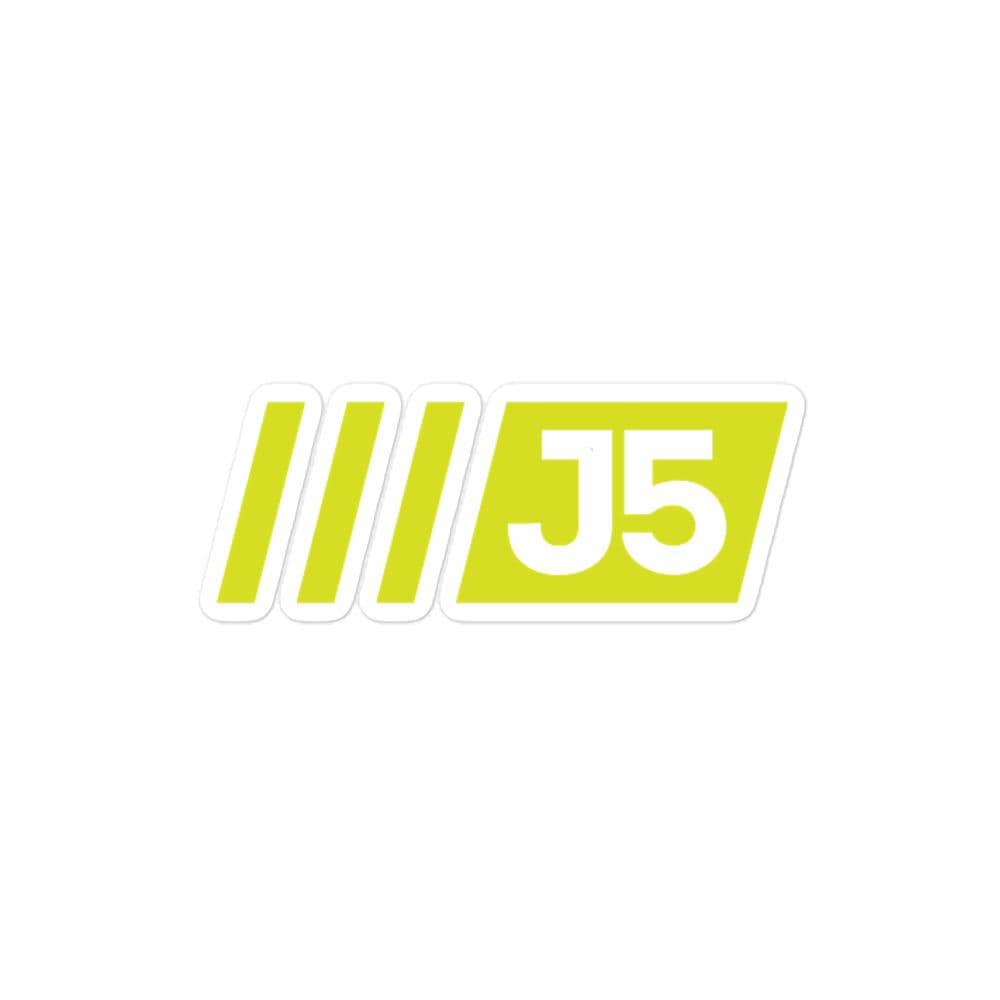 Jordan McCabe: J5 Neon Yellow Sticker