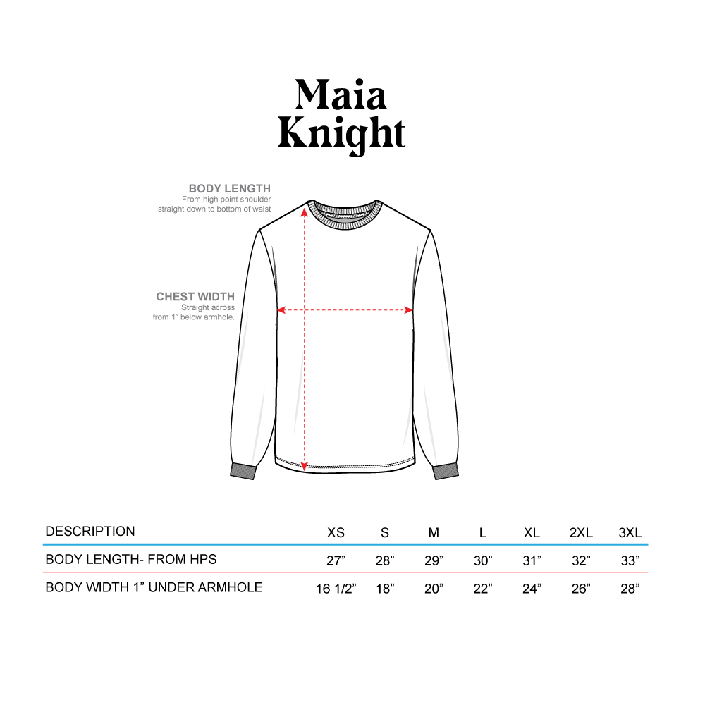 Maia Knight: Daffodil Dark Grey Crewneck