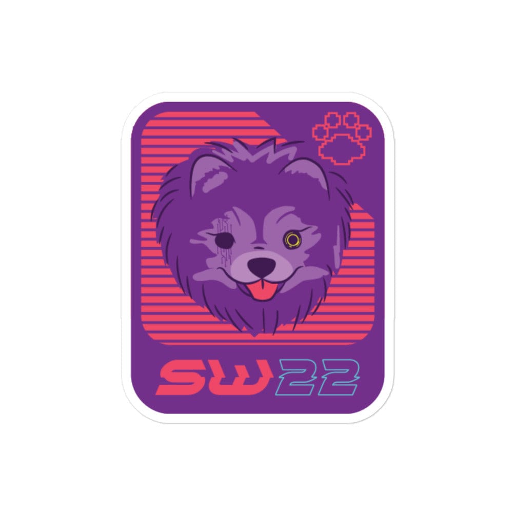 Pomeranian Wink Sticker