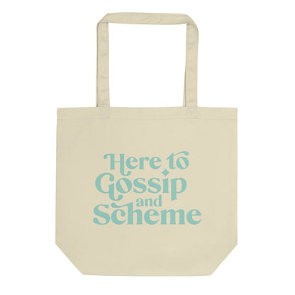 SheRatesDogs: Here To Gossip Tan Tote Bag