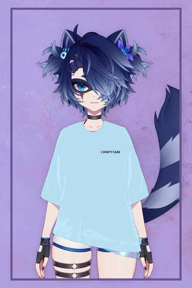 Snuffy: Raccoon Blue Shirt