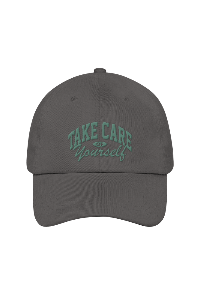 Take Care of Yourself Embroidered Gray Dad Hat