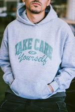 Take Care Of Yourself Grey Hoodie