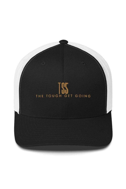 Taylon Snow: Tough Get Going Black & White Trucker Hat