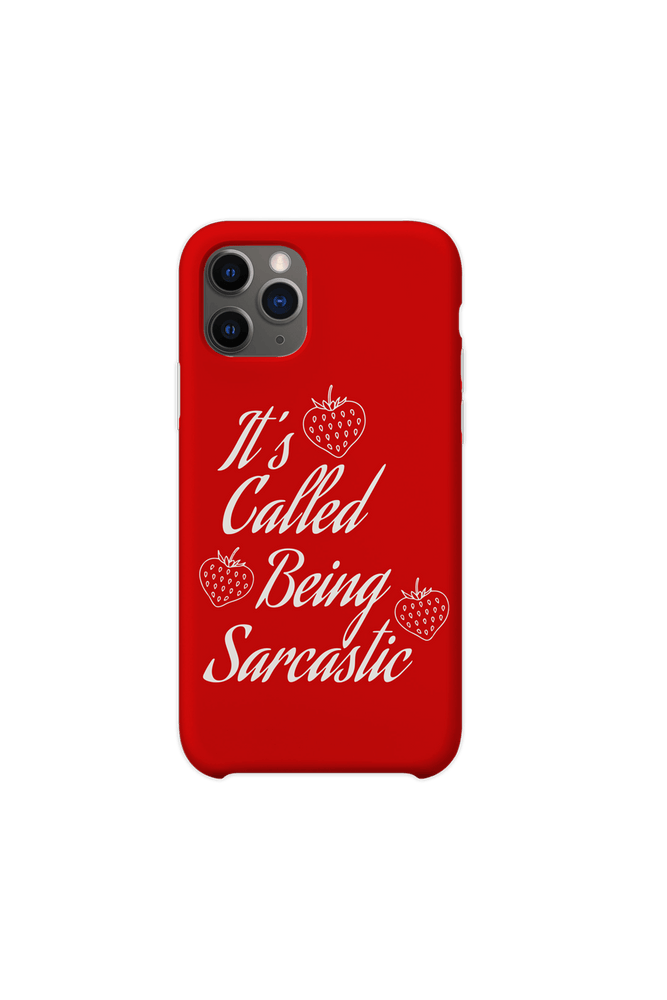 Ha Sisters: Called Be Sarcastic Red Phone Case