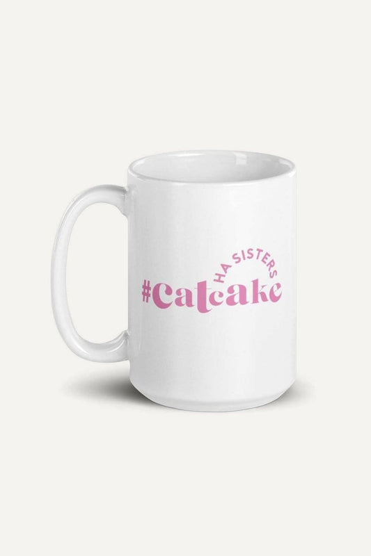 Ha Sisters: CatCake White Mug