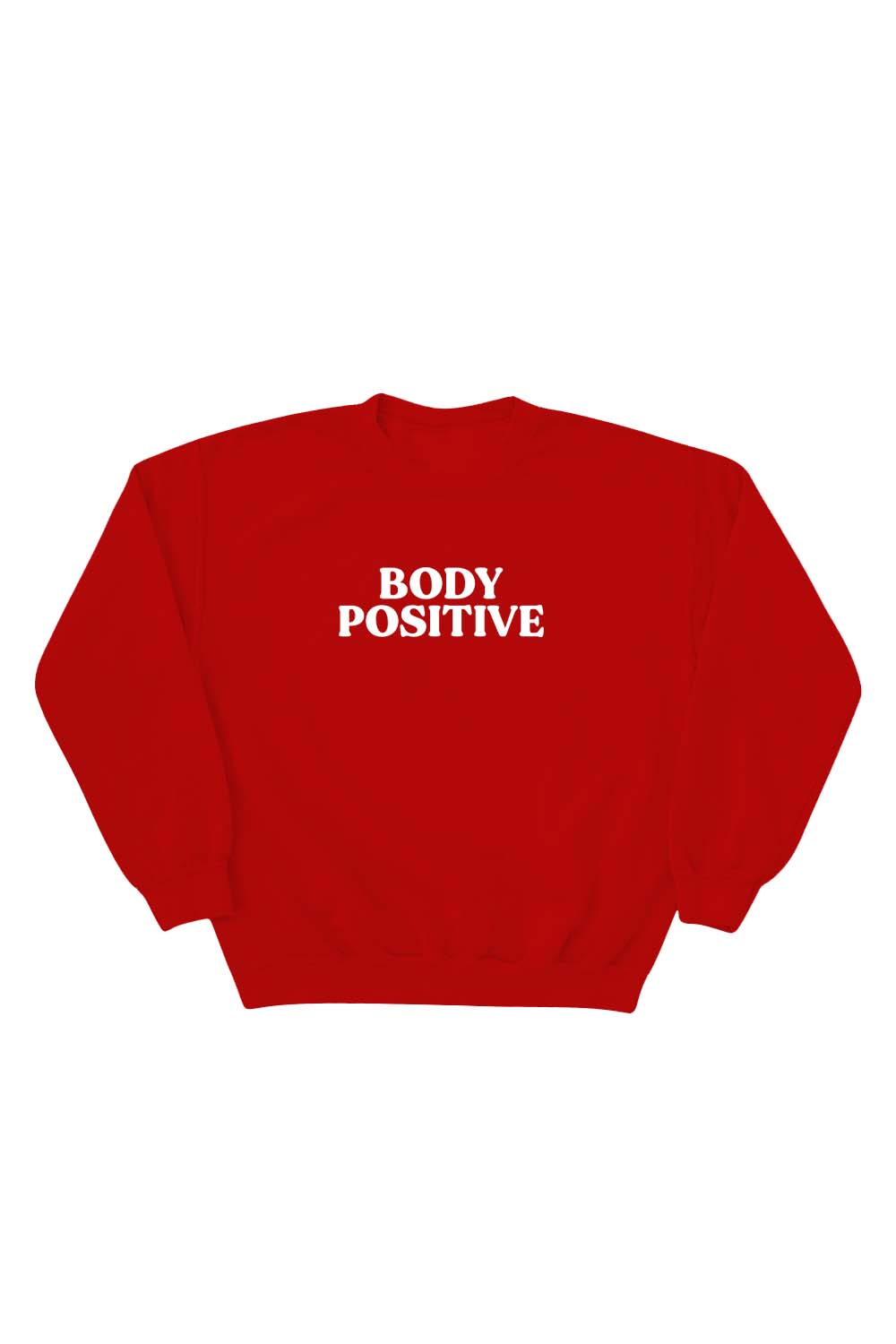 HeyItsFeiii: Body Positive Red Crewneck