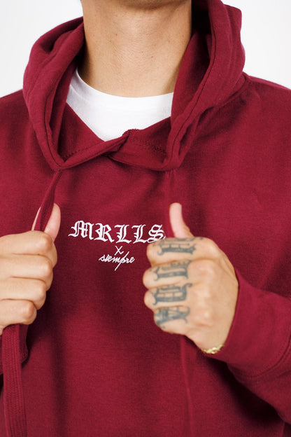 HeyitsPriguel: Que Onda Morrillos Holiday Maroon Hoodie