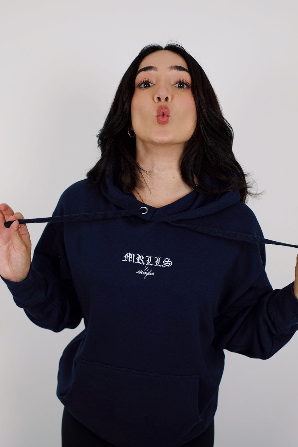 HeyitsPriguel: Que Onda Morrillos Holiday Navy Hoodie