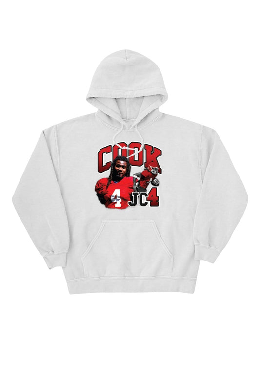 James Cook: JC4 White Hoodie