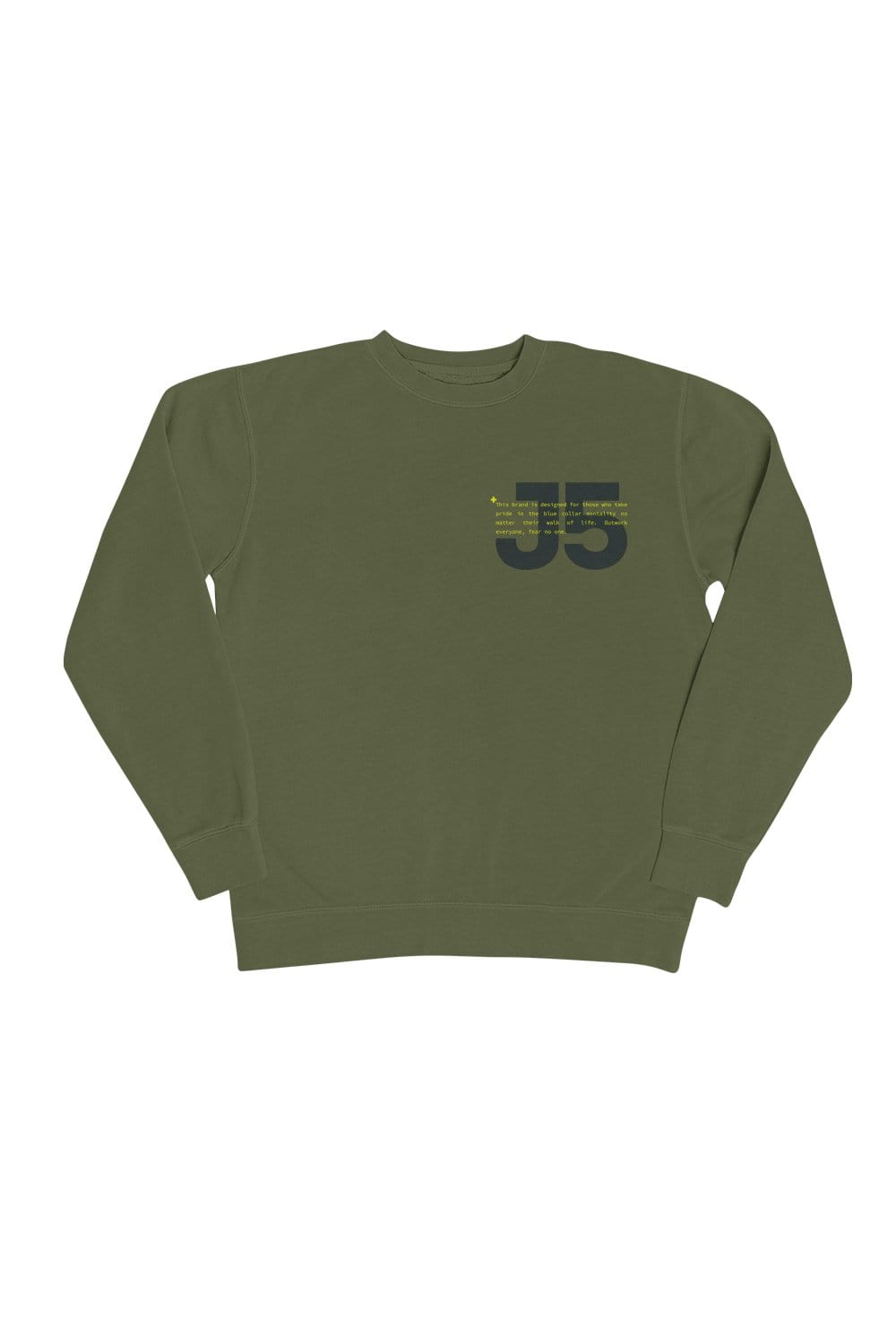 Jordan McCabe: J5 Military Green Crewneck