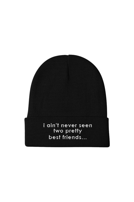 Jordan Scott: Two Pretty Friends Black Beanie