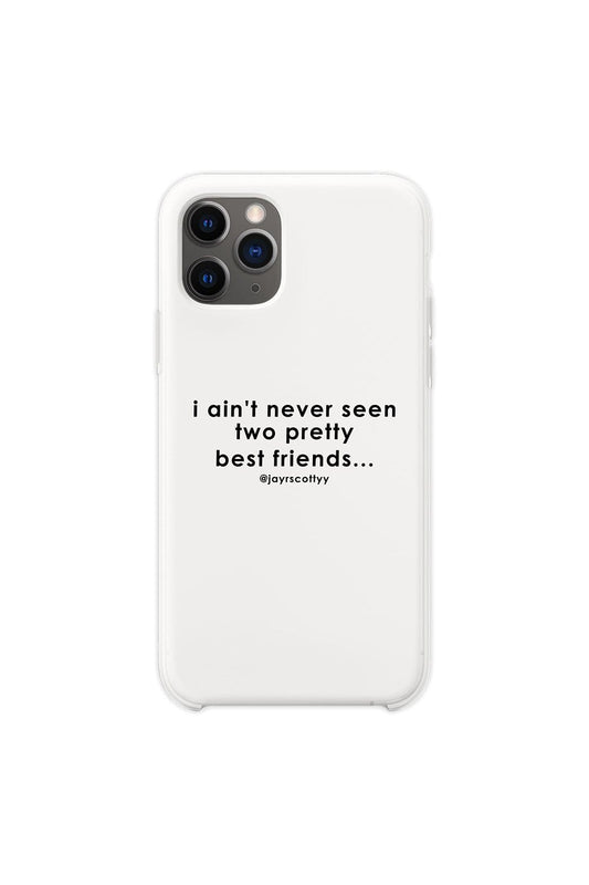 Jordan Scott: Two Pretty Friends White Phone Case