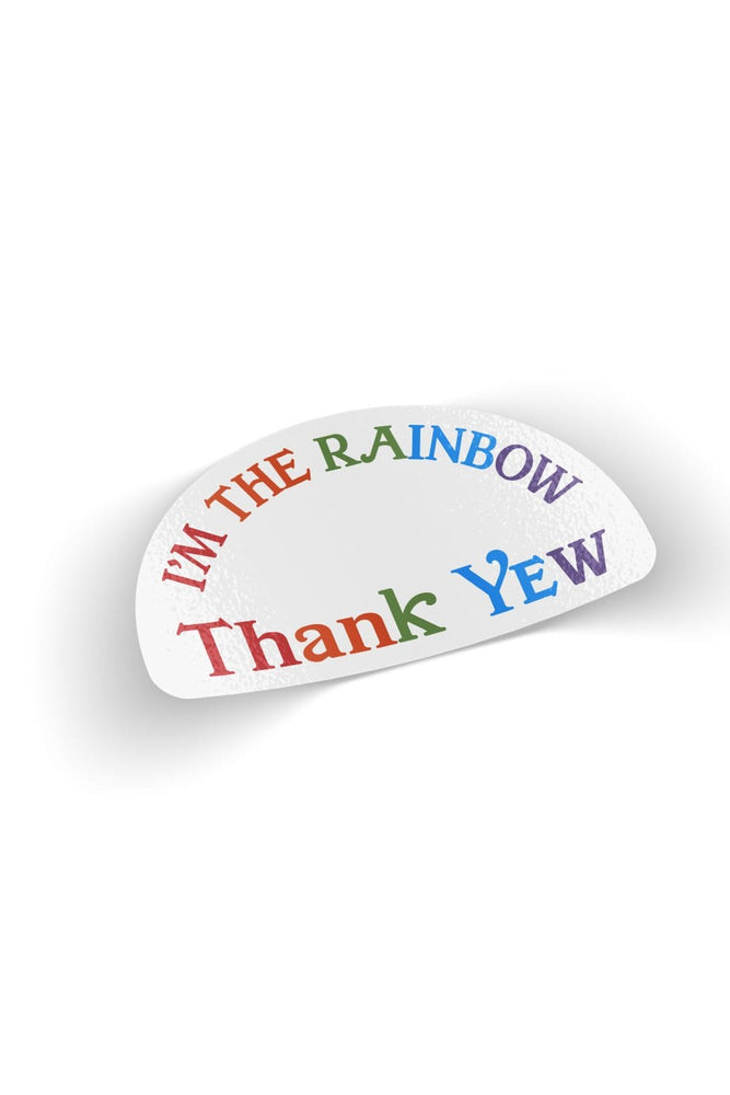 Josh Zilberberg: I'm The Rainbow Thank Yew Sticker