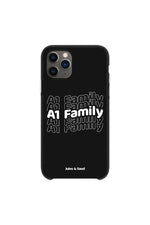 Jules and Saud: Black 'A1 Family' Phone Case