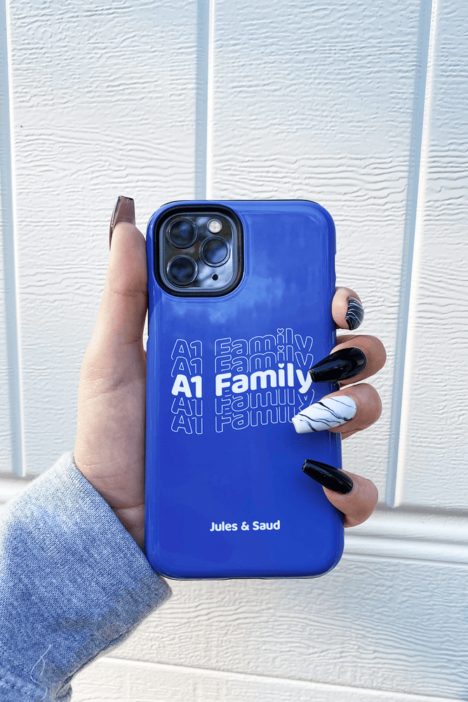 Jules and Saud: Blue A1 Family Phone Case