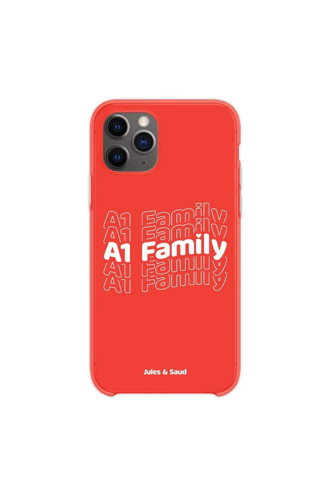 Jules and Saud: Red 'A1 Family' Phone Case