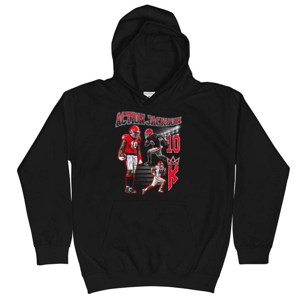 Kearis Jackson: Action Jackson Black Youth Hoodie