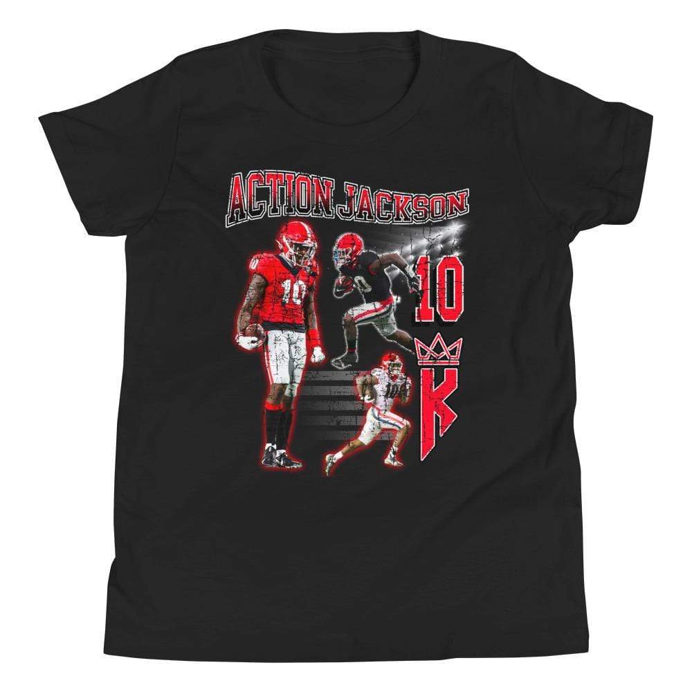 Kearis Jackson: Action Jackson Black Youth Shirt