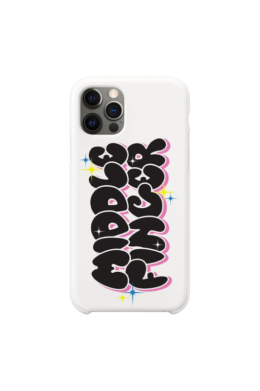 Keaton Belle: Middle Finger White Phone Case