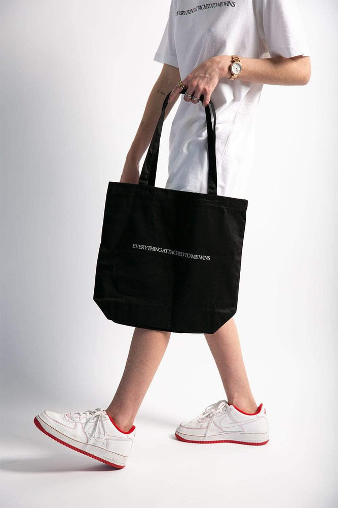 Leah Raquel: Everything Attached To Me Black Tote Bag