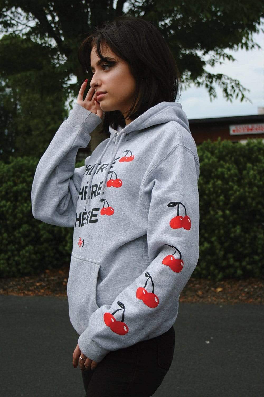 Lily Weber 'Chere' Grey Hoodie