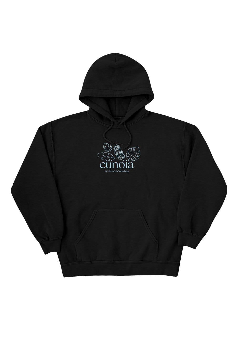 Lily Weber: 'Eunoia' Black Hoodie