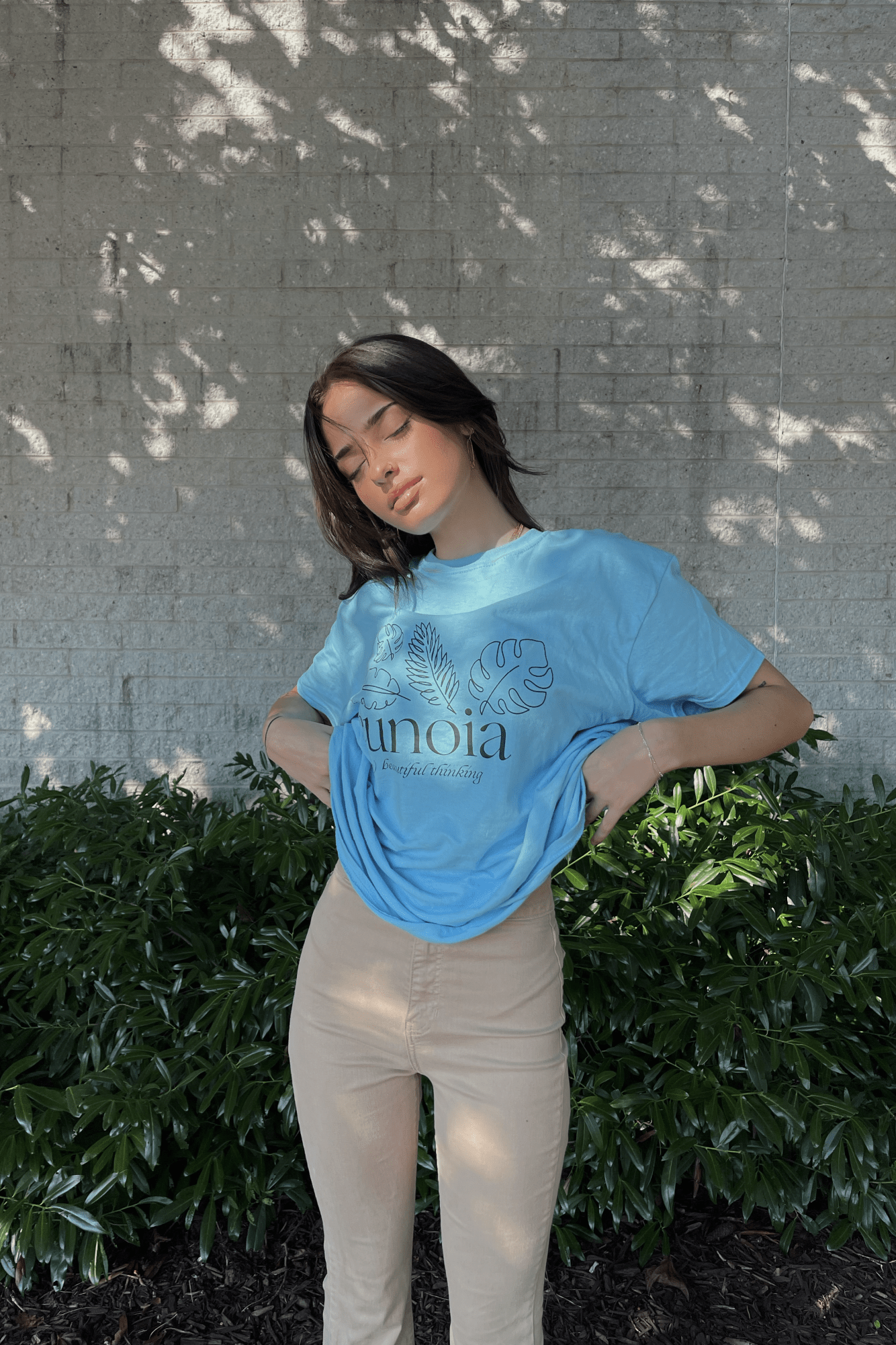 Lily Weber: 'Eunoia' Blue Shirt