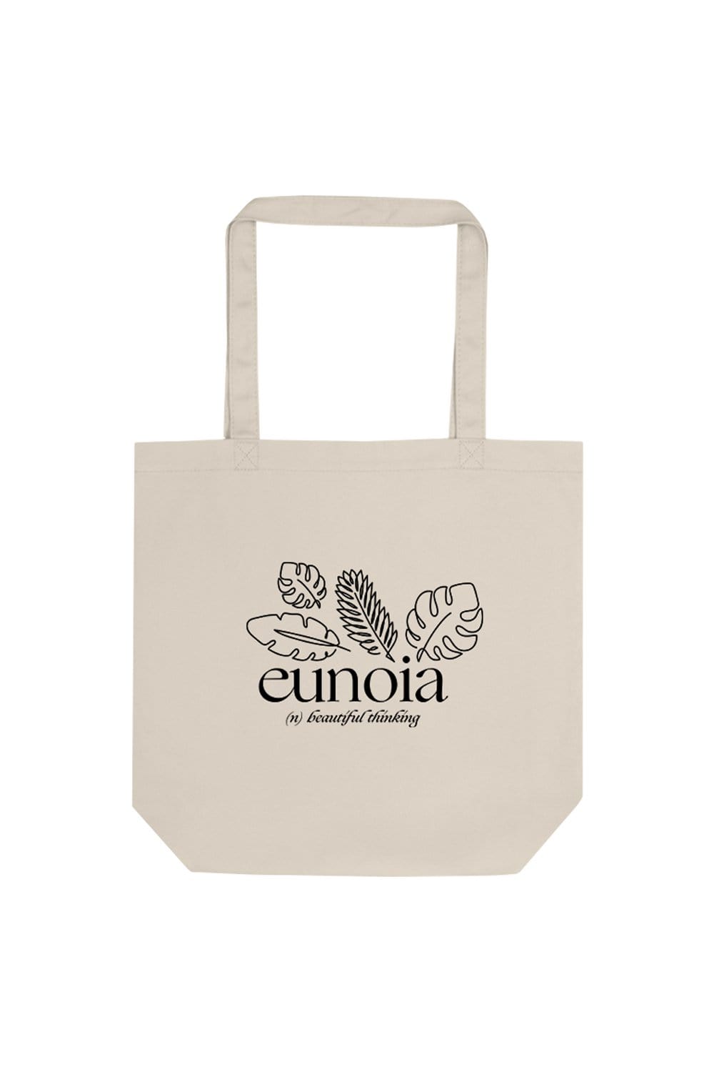 Lily Weber: 'Eunoia' Tan Tote Bag