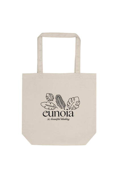 Lily Weber: 'Eunoia' Tan Tote Bag