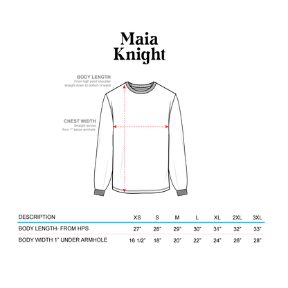 Maia Knight: Nicknames Grey Crewneck