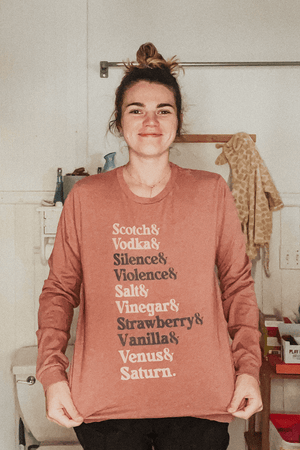 
                  
                    Maia Knight: Nicknames Mauve Long Sleeve Shirt
                  
                